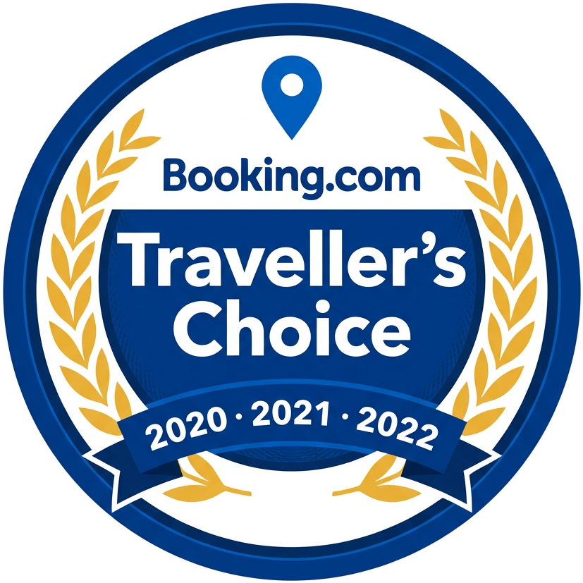 Booking.com Traveller's Choice Award winner 2020, 2021 and 2022
